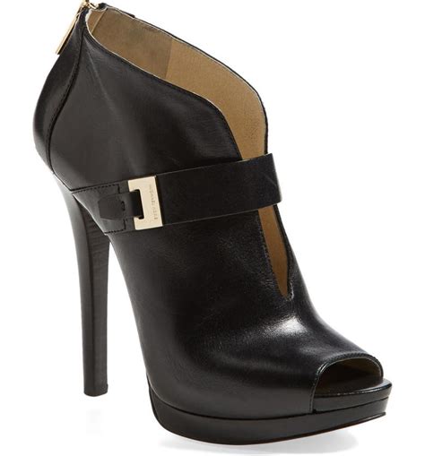 michael kors peep toe shoes|Michael Kors peep toe bootie.